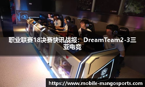 职业联赛18决赛快讯战报：DreamTeam2-3三亚电竞